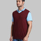 Men Regular Fit  Red Sweater