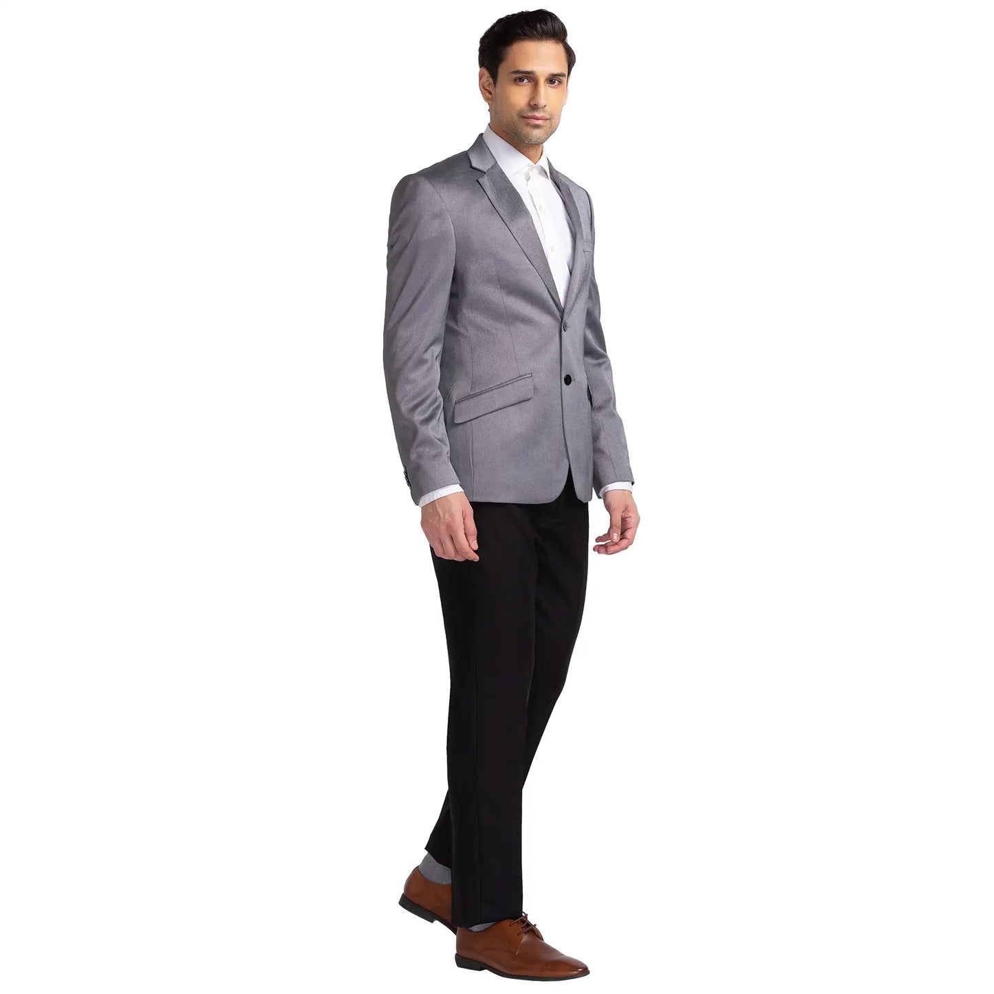 Men Regular Fit Fawn Suit