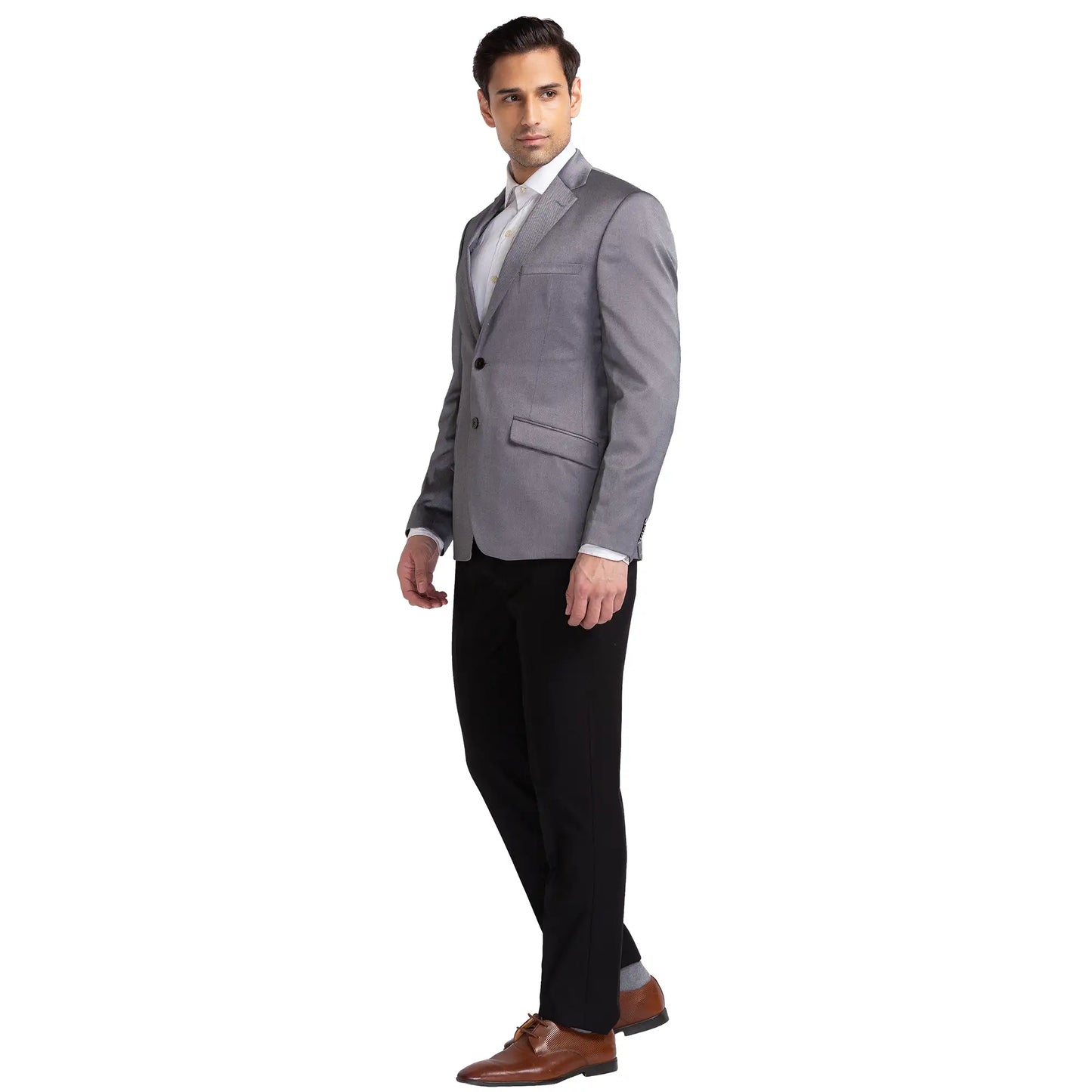 Men Regular Fit Fawn Suit