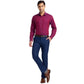 Men Regular Fit Blue Suit