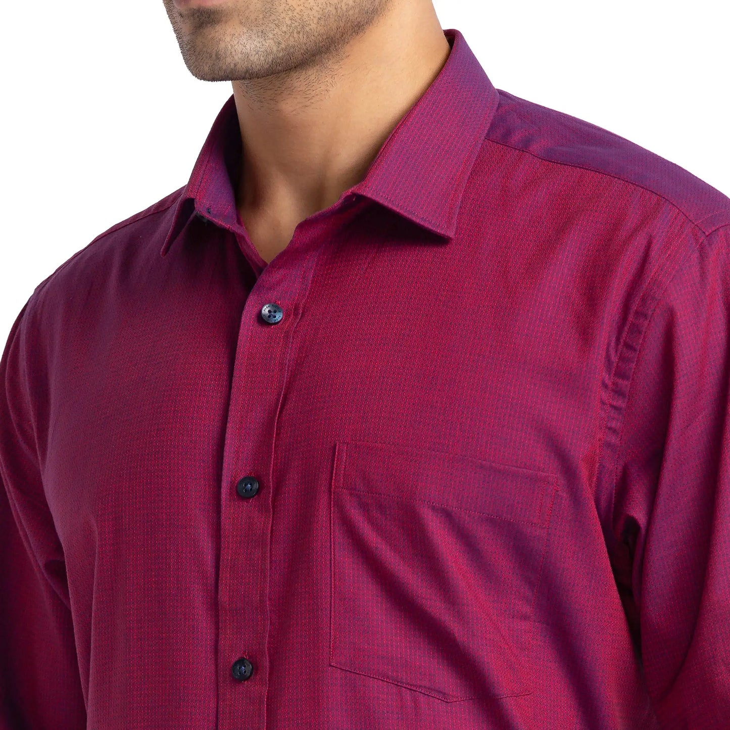 Men Regular Fit Blue Suit