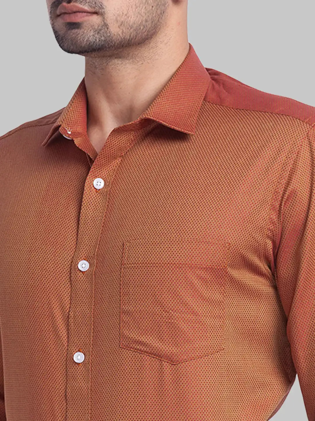 Men Regular Fit Maroon Shirt