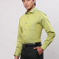 Park Avenue Men White Solid Slim Fit Cotton Blend Wing Collar Shirt