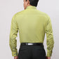 Park Avenue Men White Solid Slim Fit Cotton Blend Wing Collar Shirt