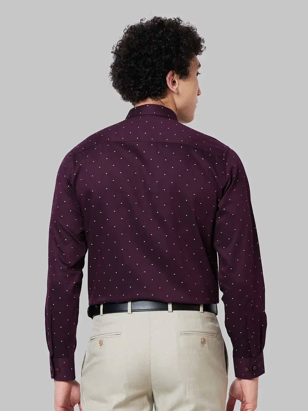 Men Regular Fit Maroon Shirt