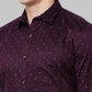 Men Regular Fit Maroon Shirt