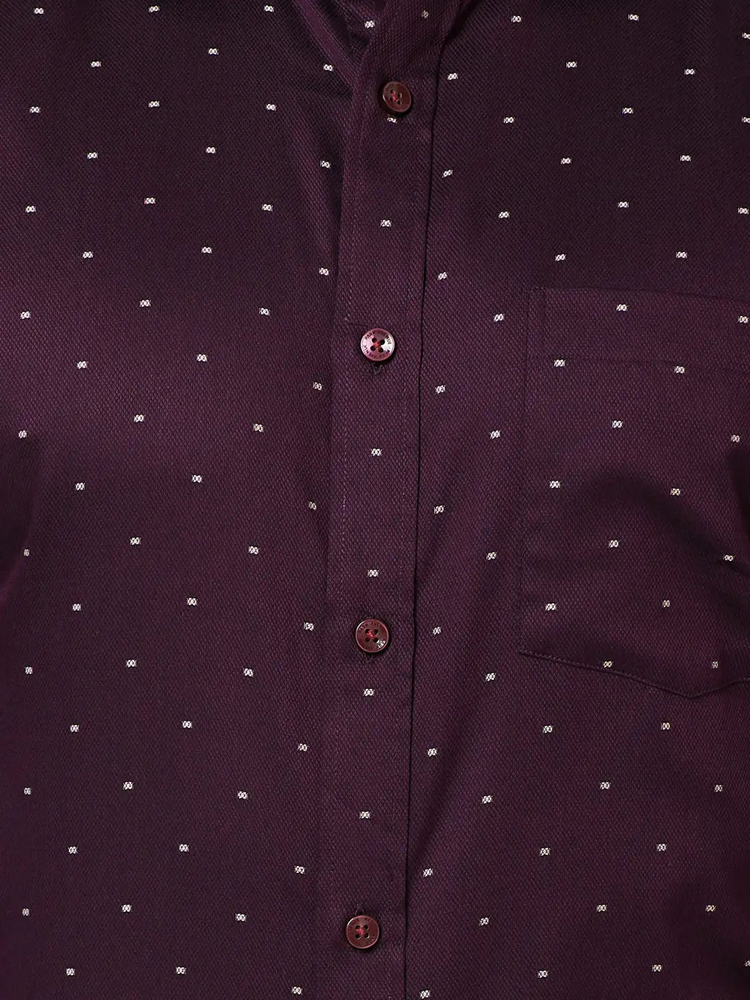Men Regular Fit Maroon Shirt