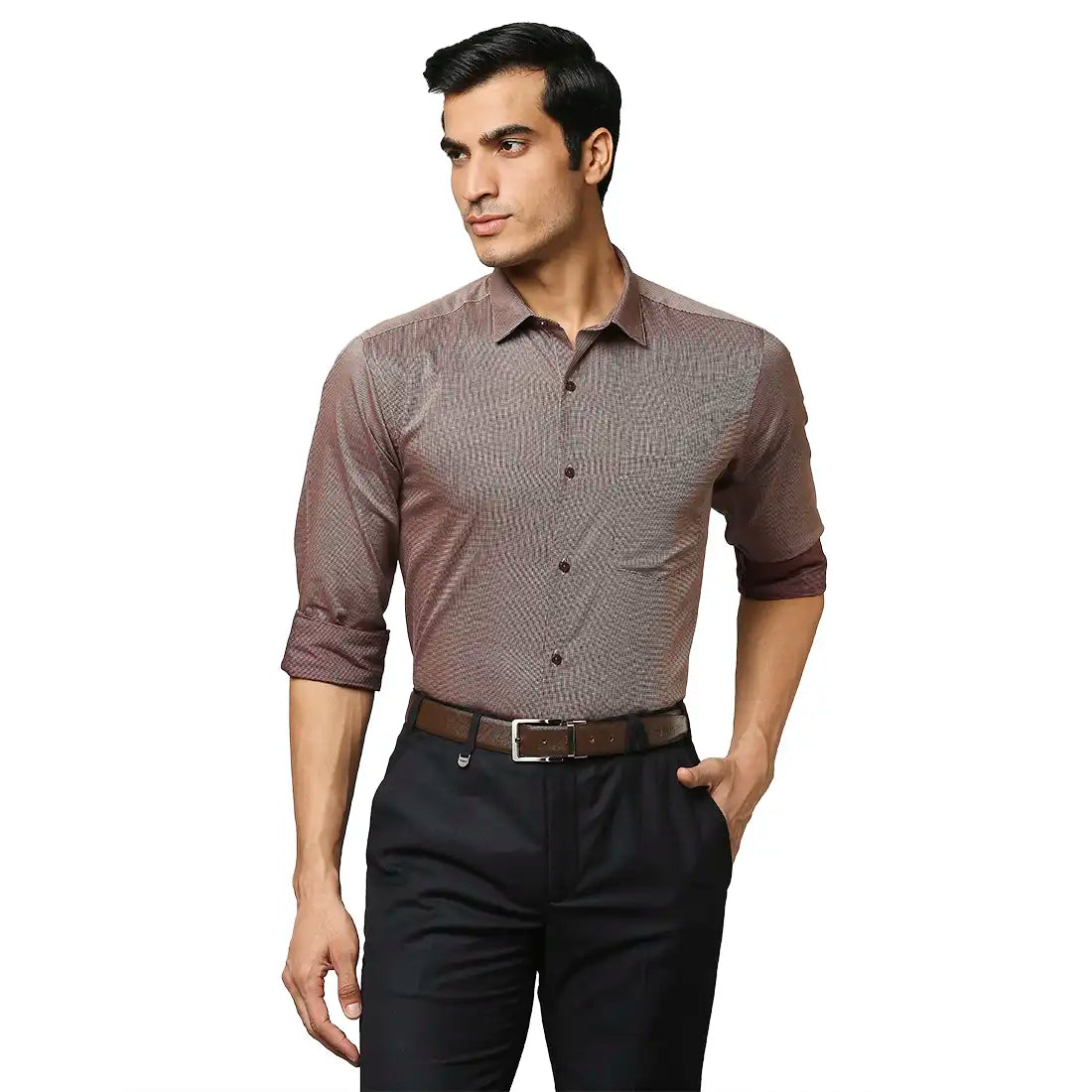 Park Avenue Dark Maroon Shirts