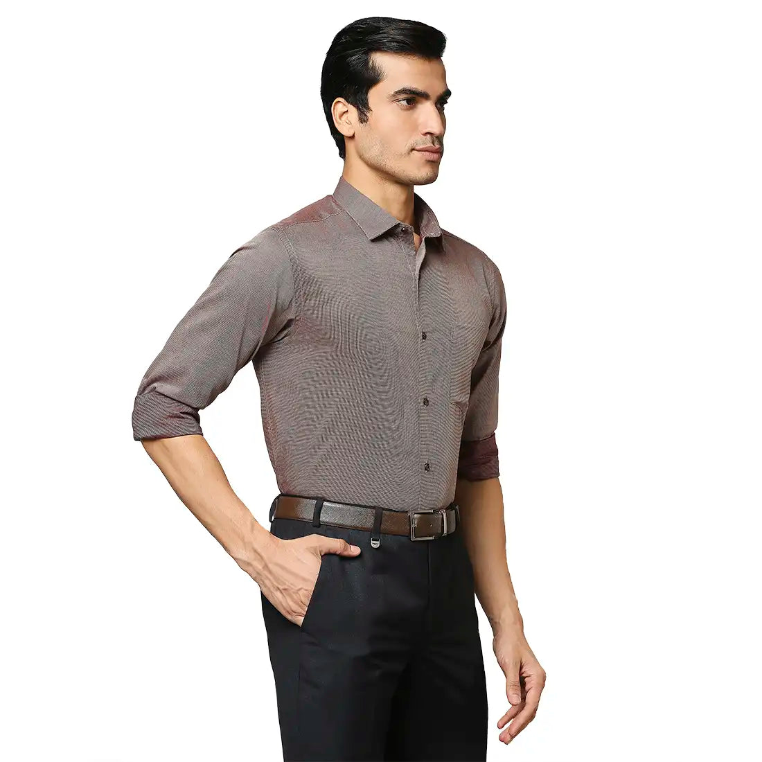 Park Avenue Dark Maroon Shirts