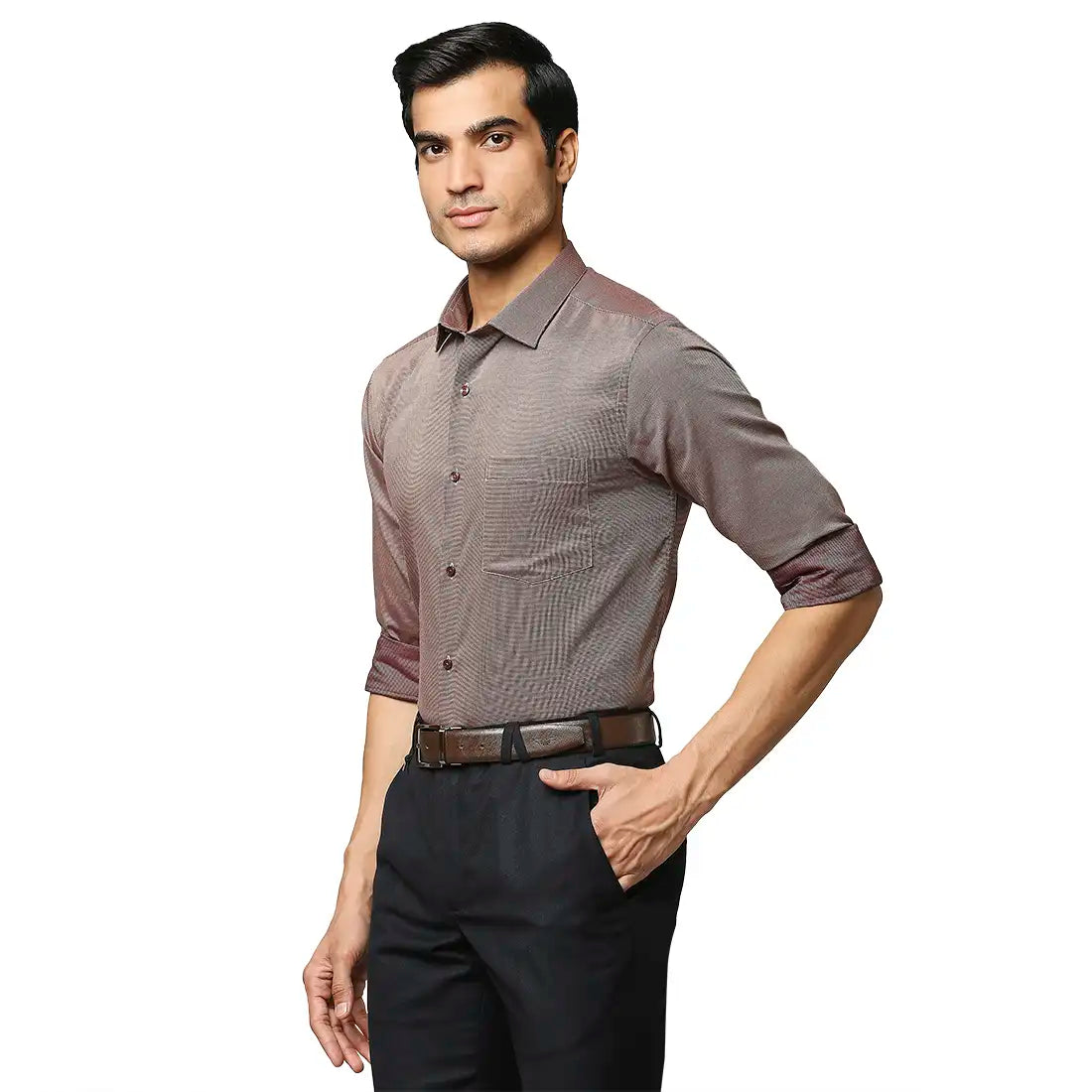 Park Avenue Dark Maroon Shirts
