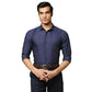 Men Slim Fit Dark Blue Shirt