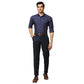 Men Slim Fit Dark Blue Shirt