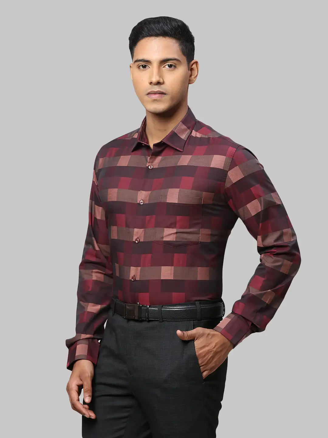 Men Regular Fit Blue Shirt