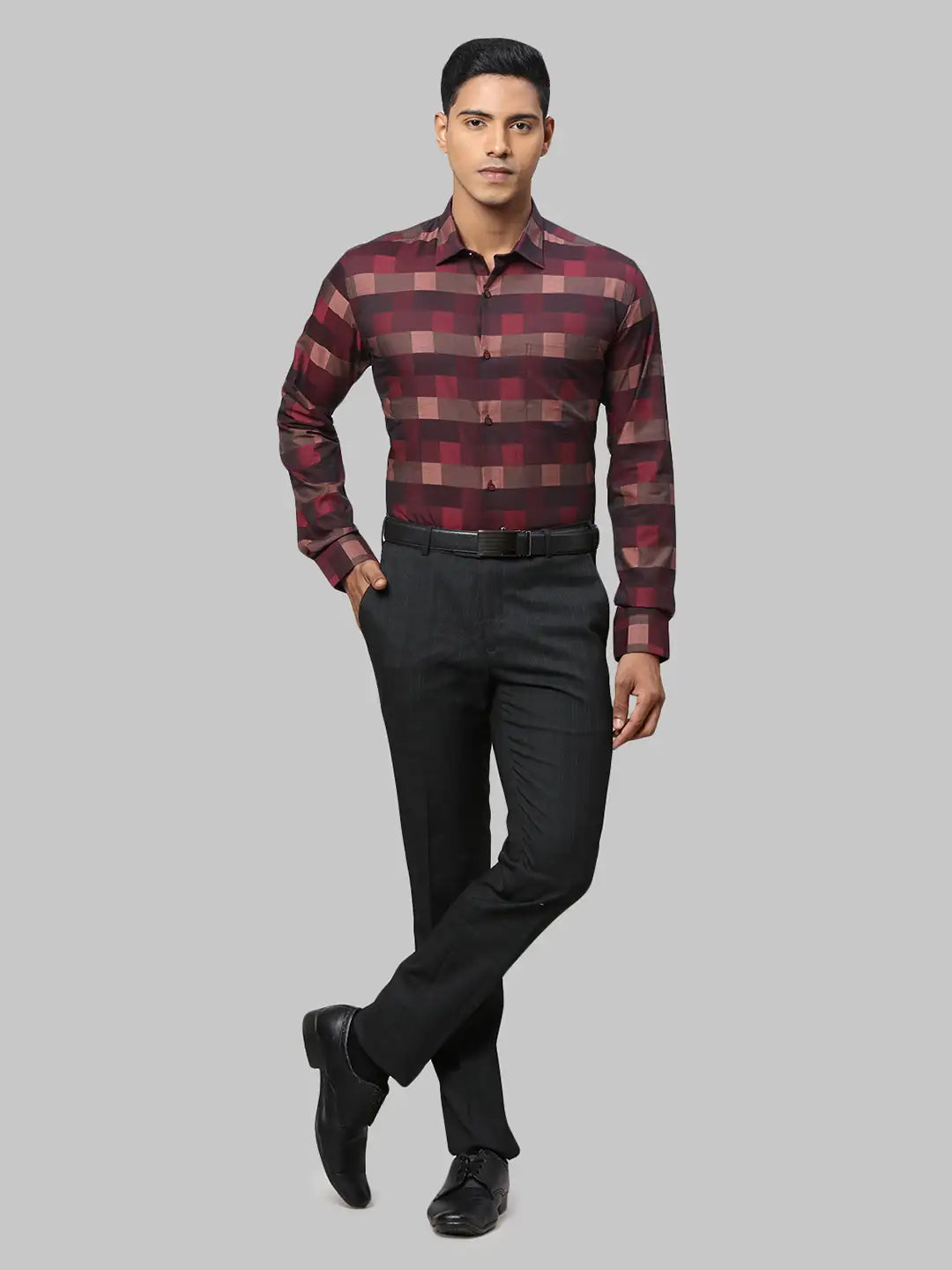 Men Regular Fit Blue Shirt