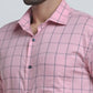 Men Slim Fit Orange Shirt