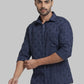 Men Slim Fit Maroon Shirt