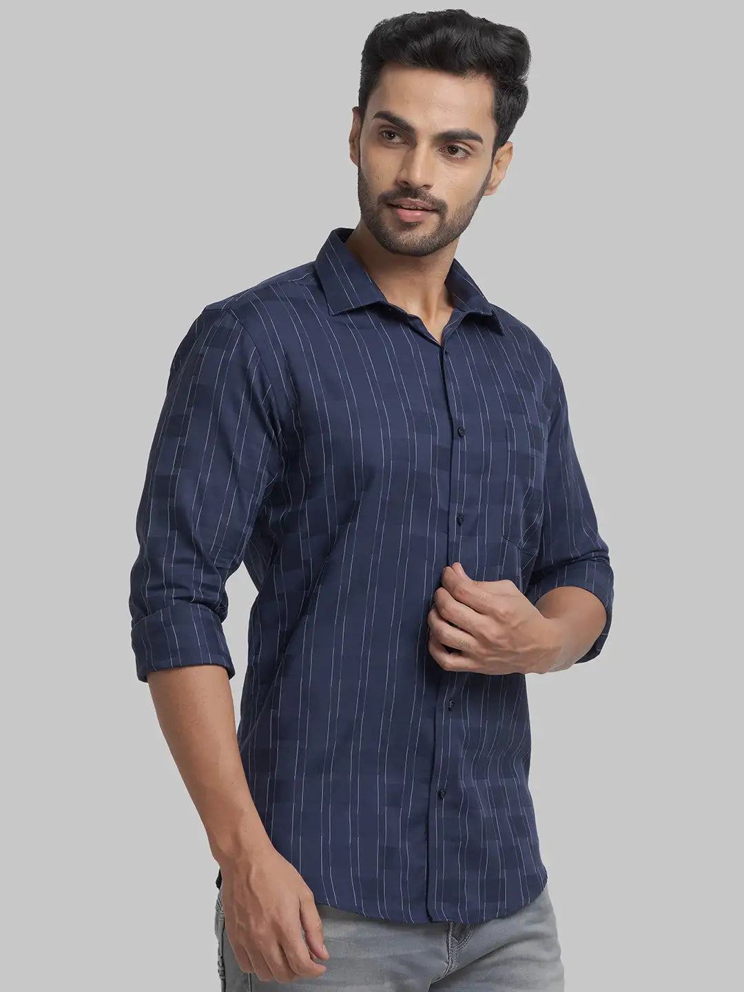 Men Slim Fit Maroon Shirt