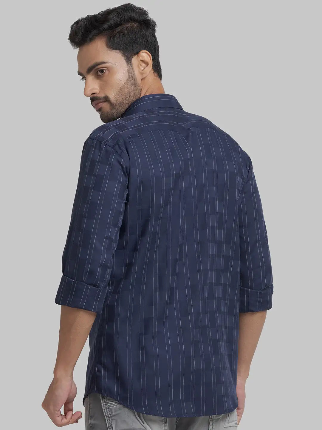 Men Slim Fit Maroon Shirt