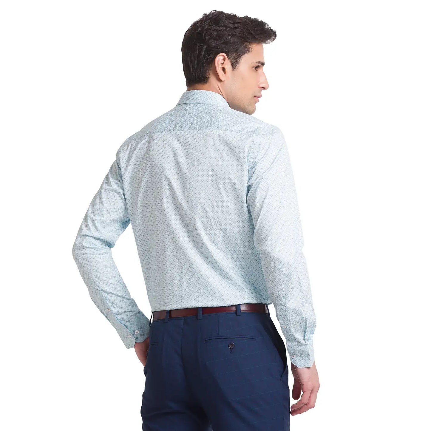 Men Slim Fit Medium Violet Shirt