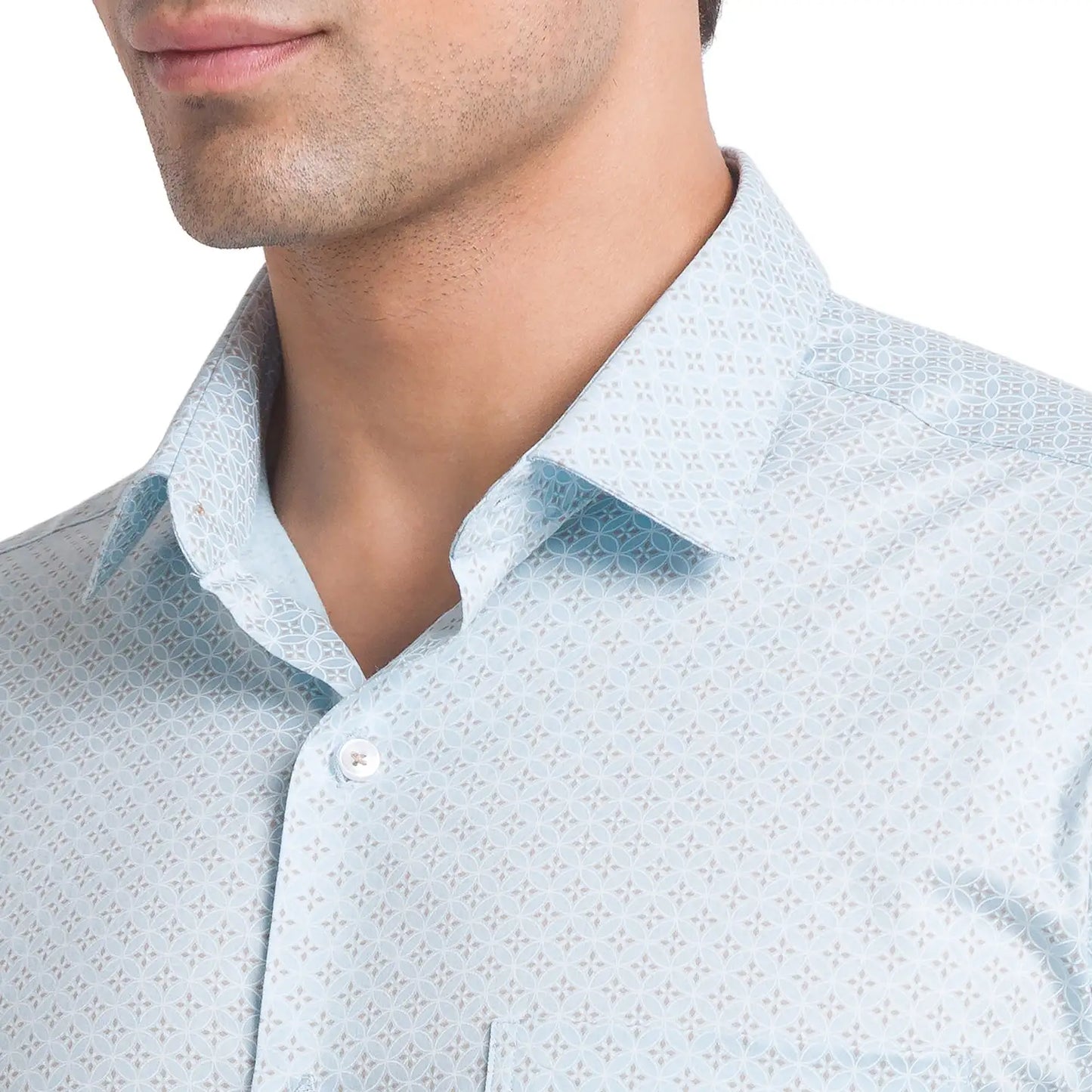 Men Slim Fit Medium Violet Shirt