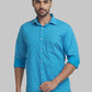 Men Slim Fit Yellow Shirt