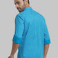 Men Slim Fit Yellow Shirt