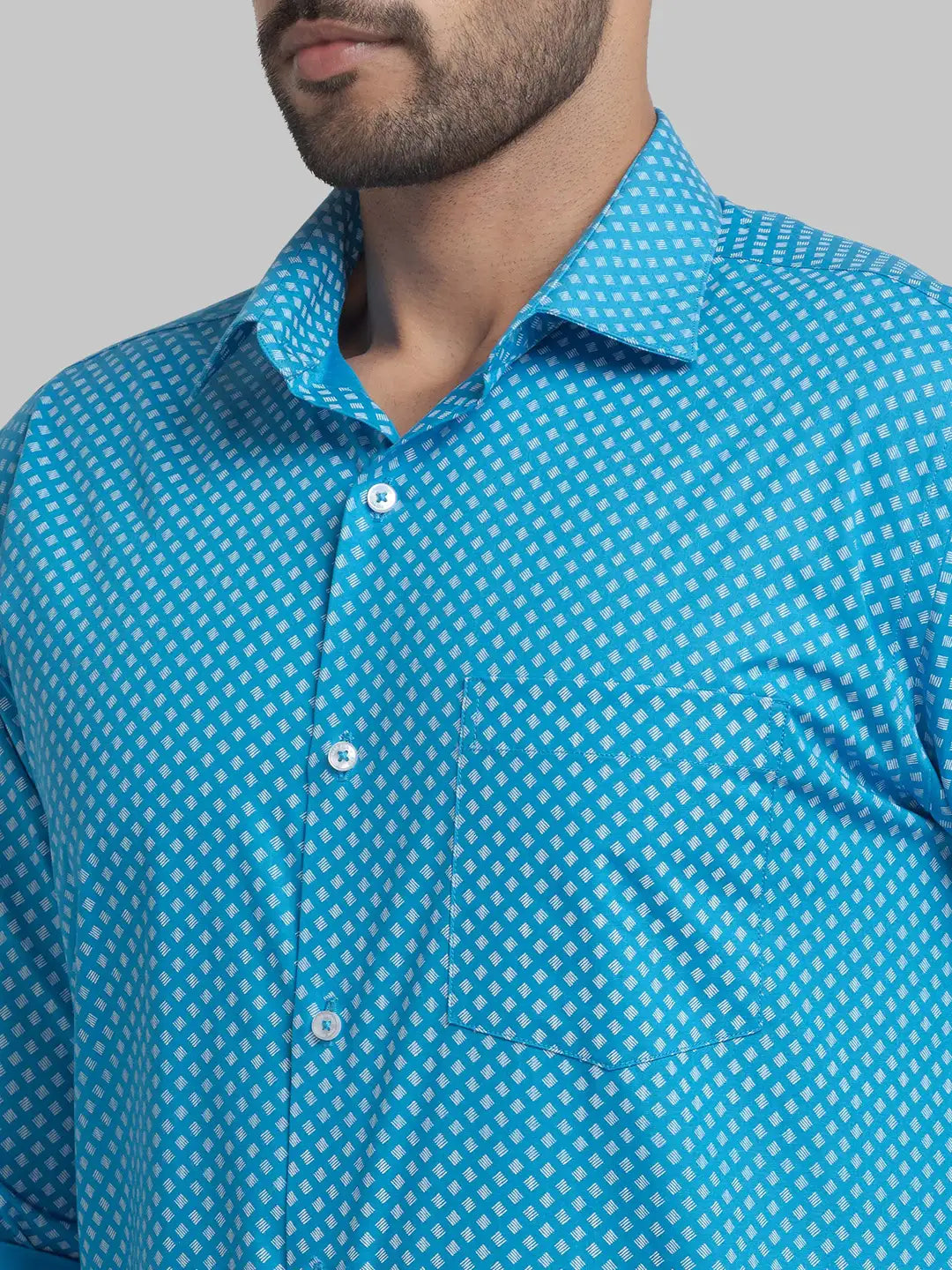 Men Slim Fit Yellow Shirt