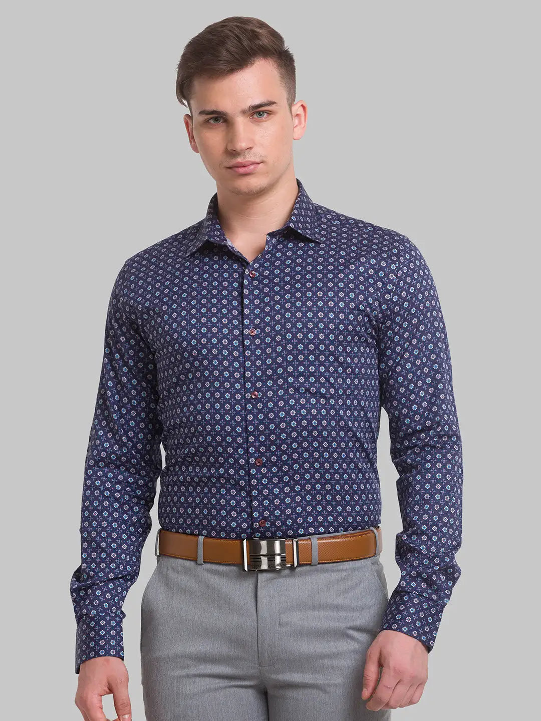 Men Slim Fit White Shirt