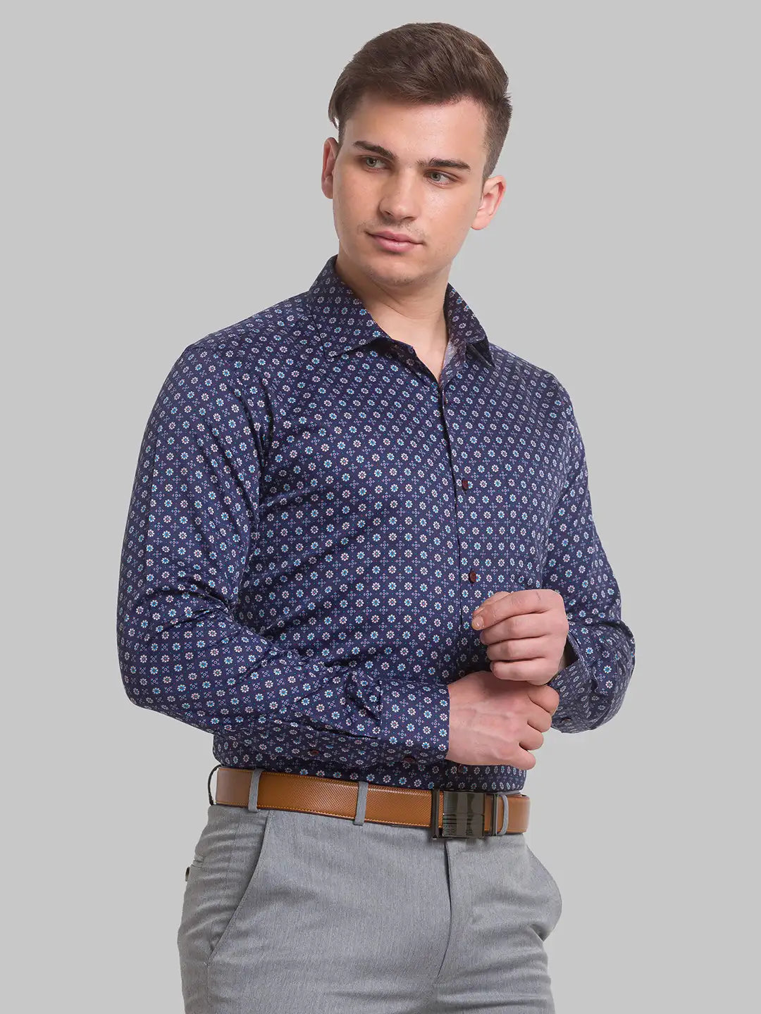 Men Slim Fit White Shirt