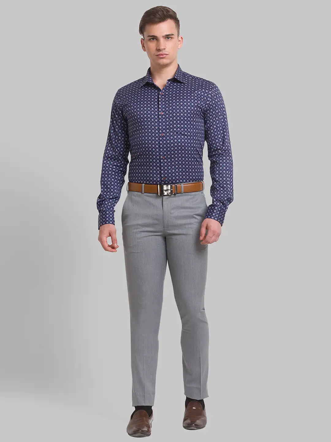 Men Slim Fit White Shirt