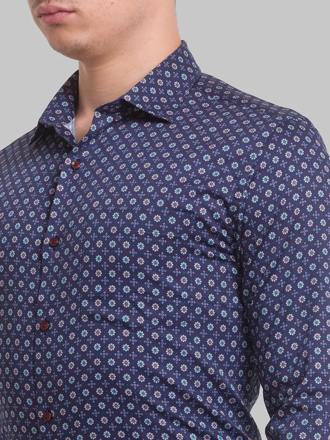 Men Slim Fit White Shirt