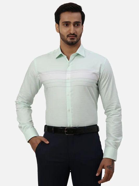 Men Slim Fit Blue Shirt