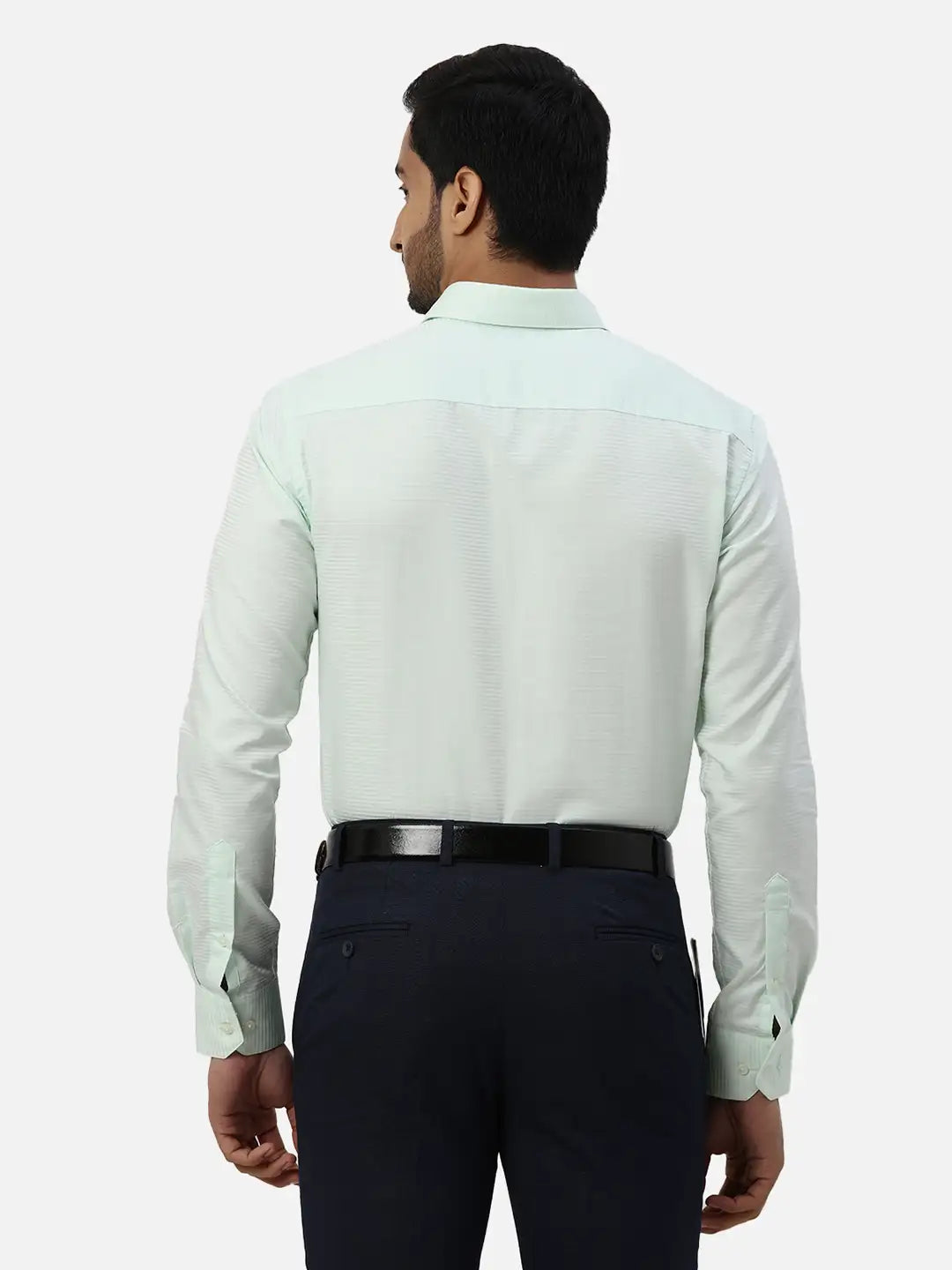 Men Slim Fit Blue Shirt
