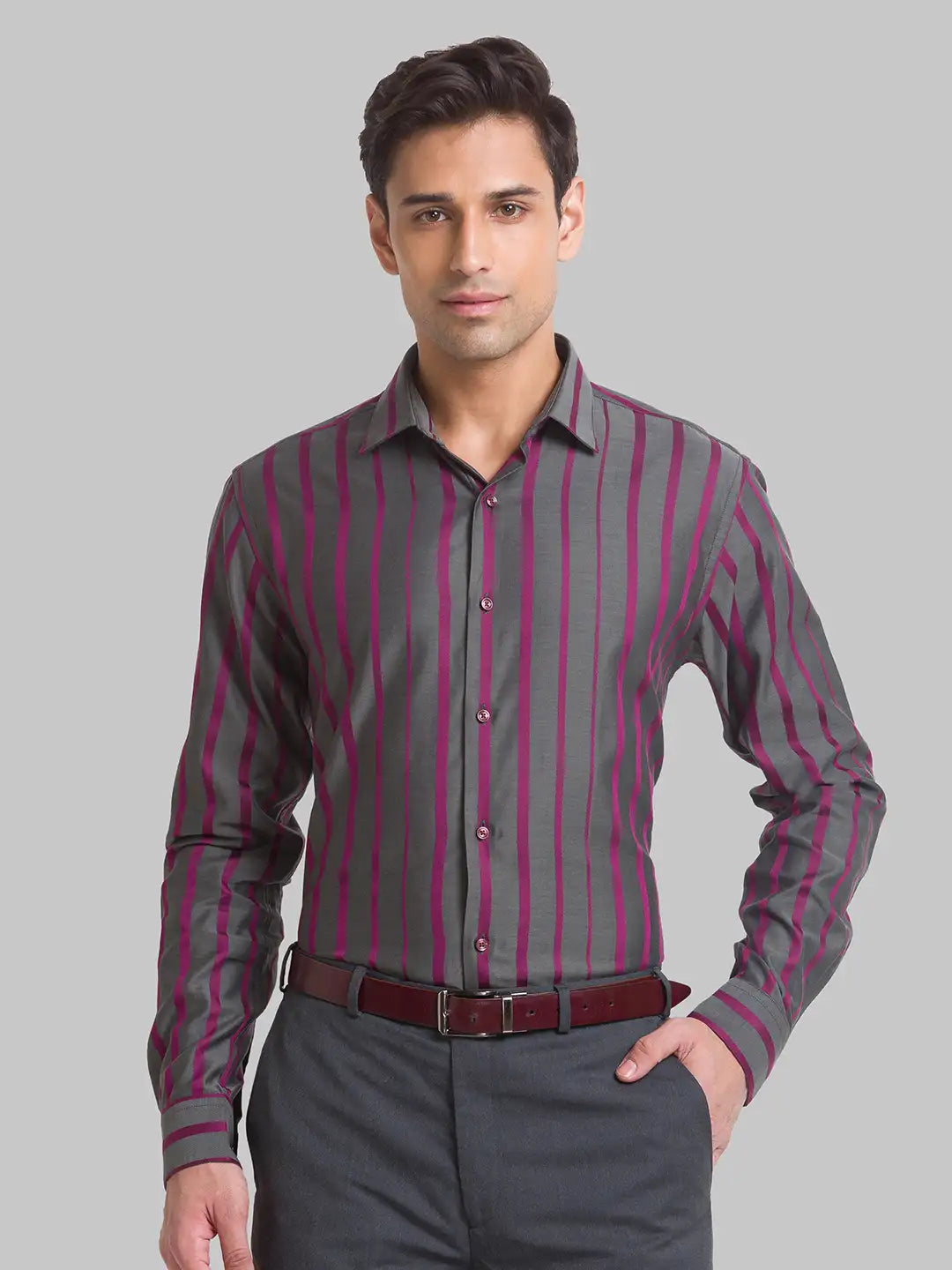Men Slim Fit Blue Shirt