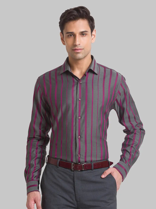 Men Slim Fit Blue Shirt