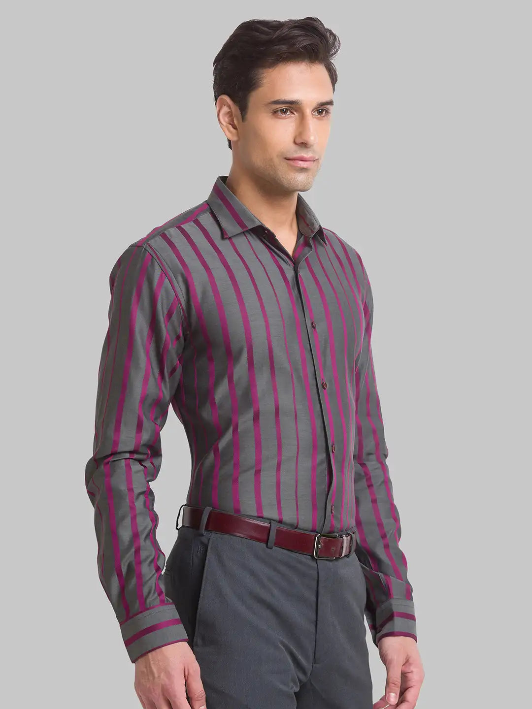 Men Slim Fit Blue Shirt