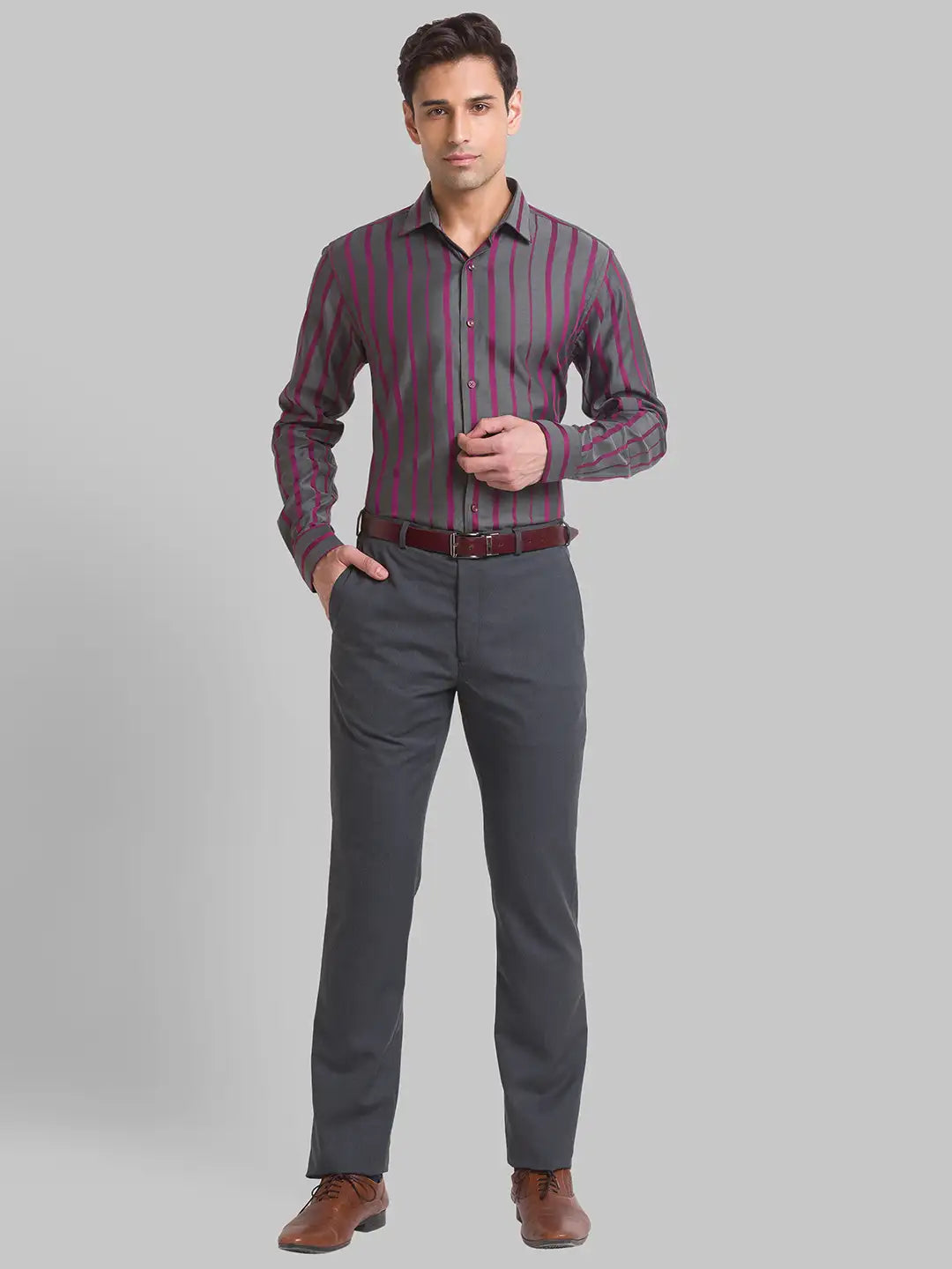 Men Slim Fit Blue Shirt