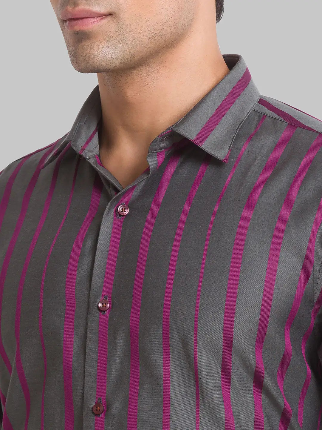 Men Slim Fit Blue Shirt