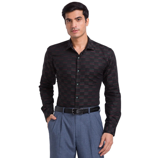 Men Slim Fit Grey Shirt