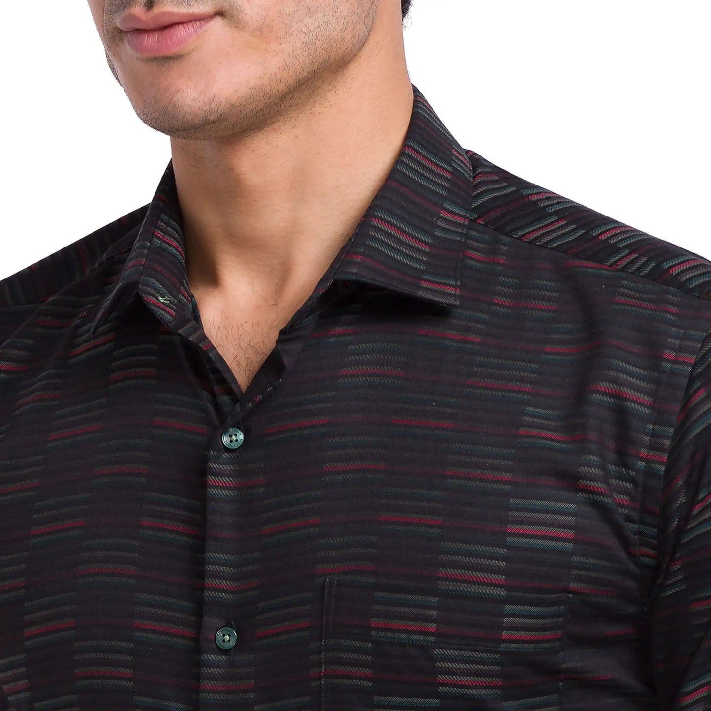 Men Slim Fit Grey Shirt