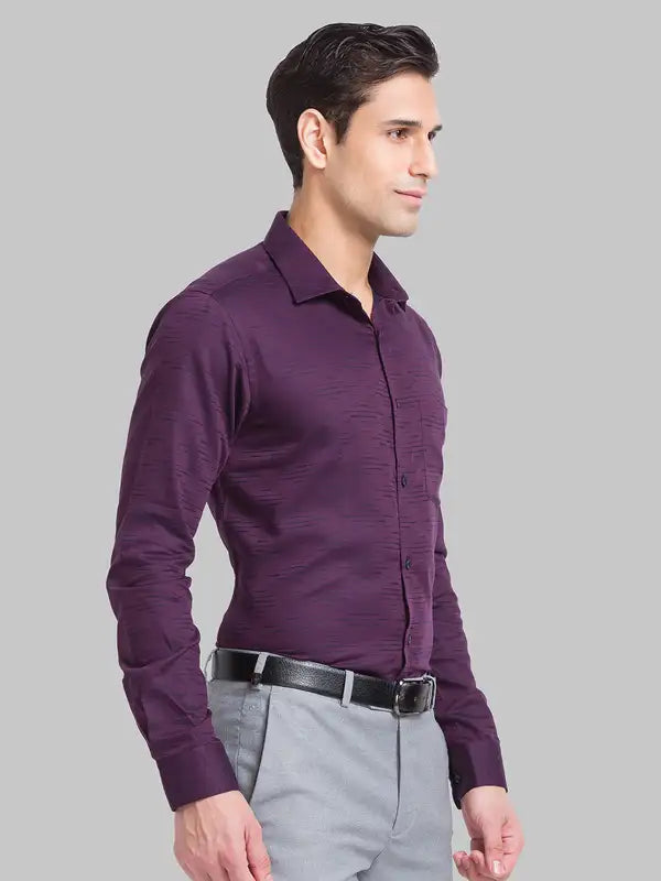 Men Slim Fit Blue Shirt
