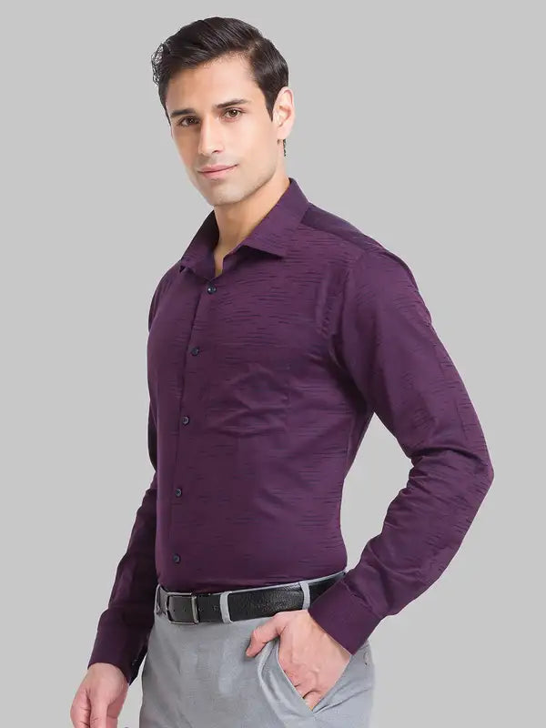 Men Slim Fit Blue Shirt