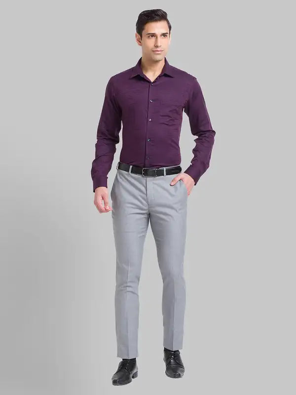 Men Slim Fit Blue Shirt