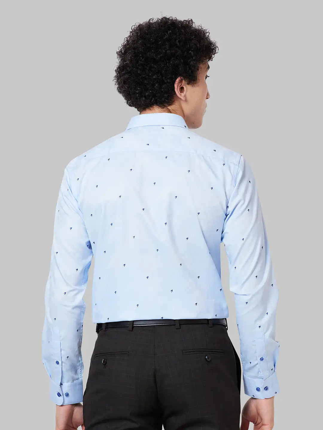 Men Slim Fit Yellow Shirt