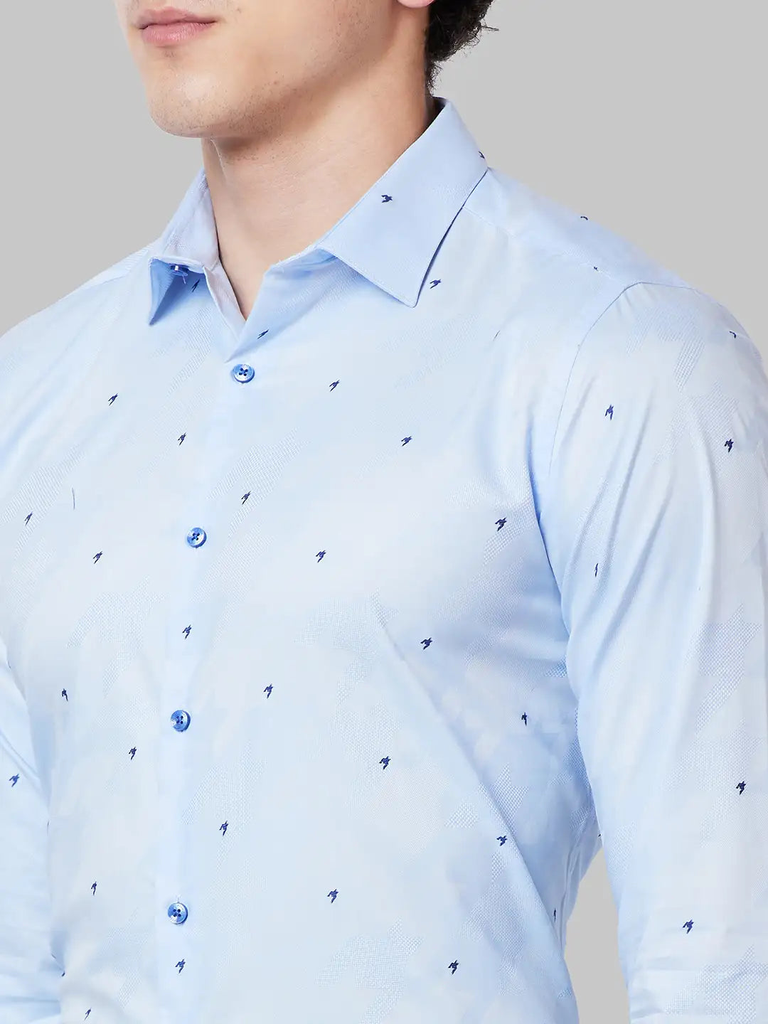 Men Slim Fit Yellow Shirt