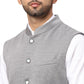Men Slim Fit Green Bundi