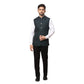 Men Slim Fit Maroon Bundi