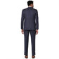 Men Regular fit Dark Blue Suit