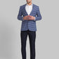 Men Super Slim Fit Blue Jacket