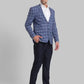Men Super Slim Fit Blue Jacket
